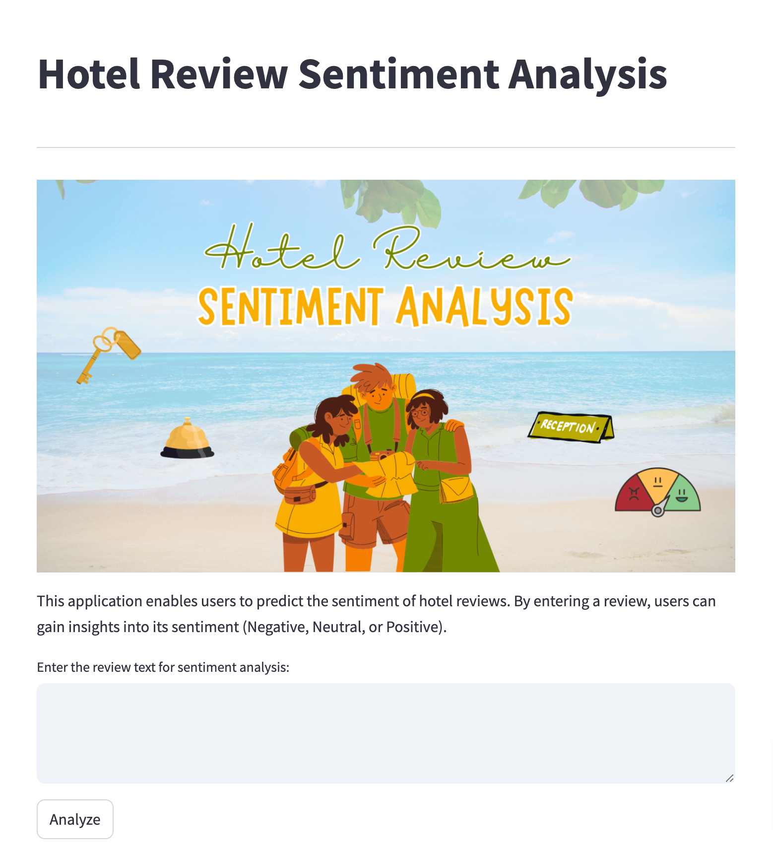 Hotel Review Interface